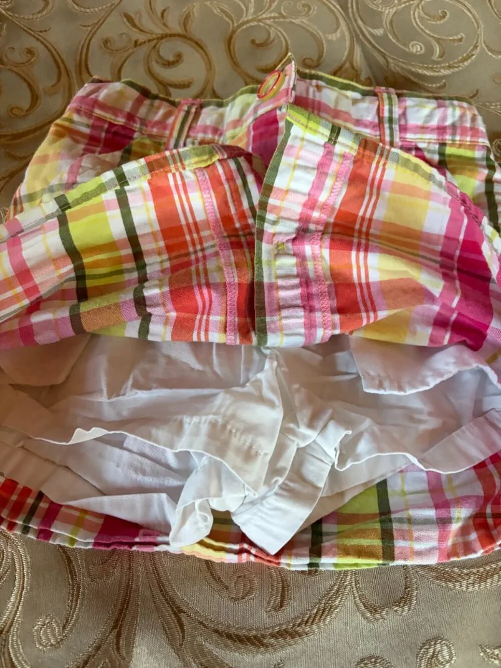 Gymboree, size 5, pink and green skort and shirt